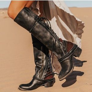 Freebird by Steven Lace up knee high boots